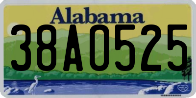 AL license plate 38AO525