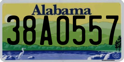 AL license plate 38AO557