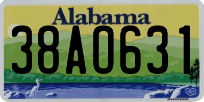 AL license plate 38AO631