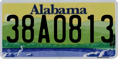 AL license plate 38AO813