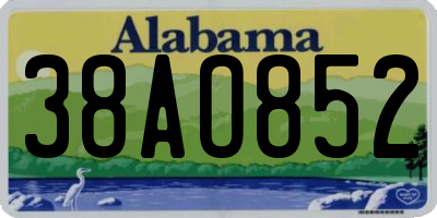 AL license plate 38AO852