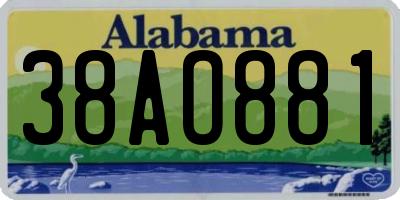AL license plate 38AO881