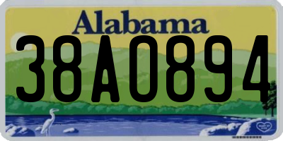 AL license plate 38AO894