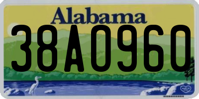 AL license plate 38AO960