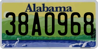 AL license plate 38AO968