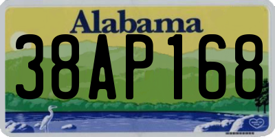 AL license plate 38AP168