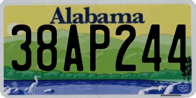 AL license plate 38AP244