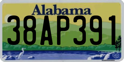 AL license plate 38AP391