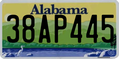 AL license plate 38AP445