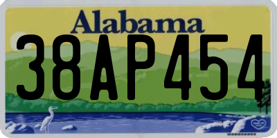 AL license plate 38AP454
