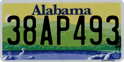 AL license plate 38AP493