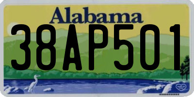 AL license plate 38AP501