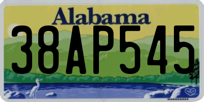 AL license plate 38AP545