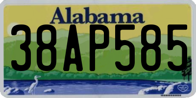 AL license plate 38AP585