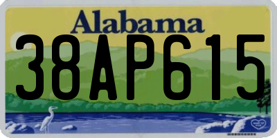 AL license plate 38AP615