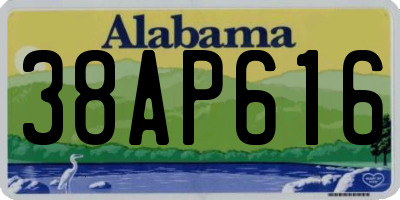 AL license plate 38AP616