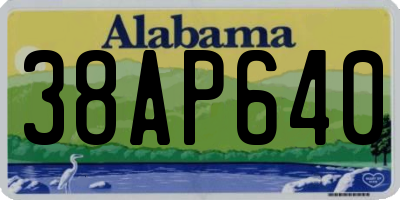AL license plate 38AP640
