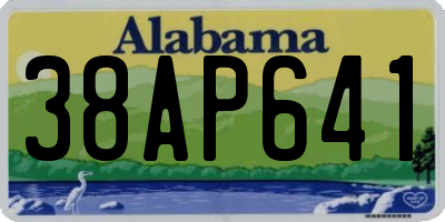 AL license plate 38AP641