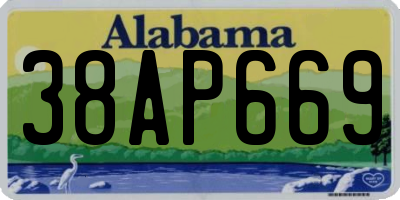 AL license plate 38AP669