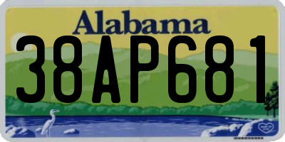AL license plate 38AP681
