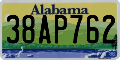 AL license plate 38AP762