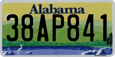 AL license plate 38AP841