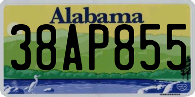 AL license plate 38AP855