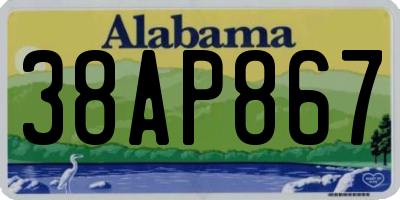 AL license plate 38AP867