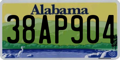 AL license plate 38AP904