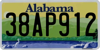 AL license plate 38AP912