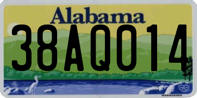 AL license plate 38AQ014