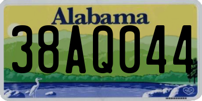 AL license plate 38AQ044