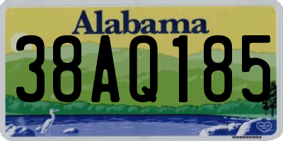 AL license plate 38AQ185