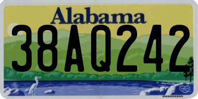 AL license plate 38AQ242
