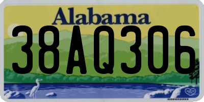 AL license plate 38AQ306