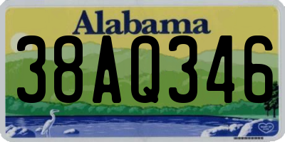 AL license plate 38AQ346