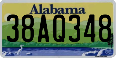 AL license plate 38AQ348