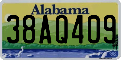 AL license plate 38AQ409