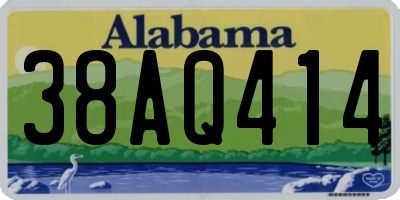 AL license plate 38AQ414
