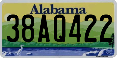AL license plate 38AQ422