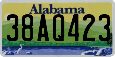 AL license plate 38AQ423
