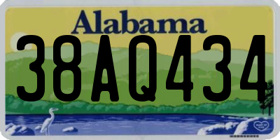 AL license plate 38AQ434
