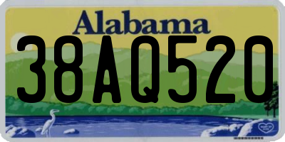 AL license plate 38AQ520