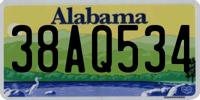 AL license plate 38AQ534