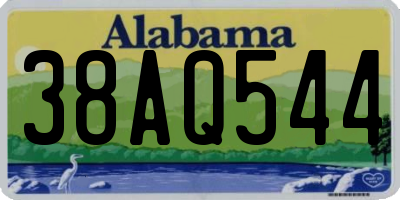 AL license plate 38AQ544