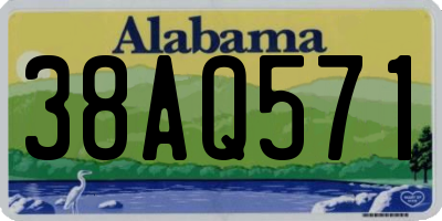 AL license plate 38AQ571