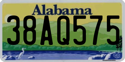 AL license plate 38AQ575