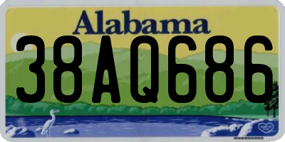 AL license plate 38AQ686