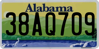 AL license plate 38AQ709