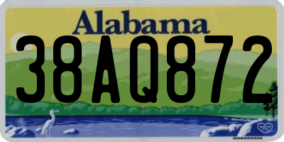 AL license plate 38AQ872